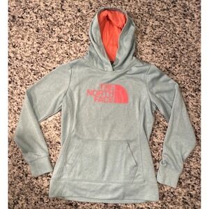 The North Face Women's Half Dome Pullover‎ Hoodie Teal Bright Pink Size Medium